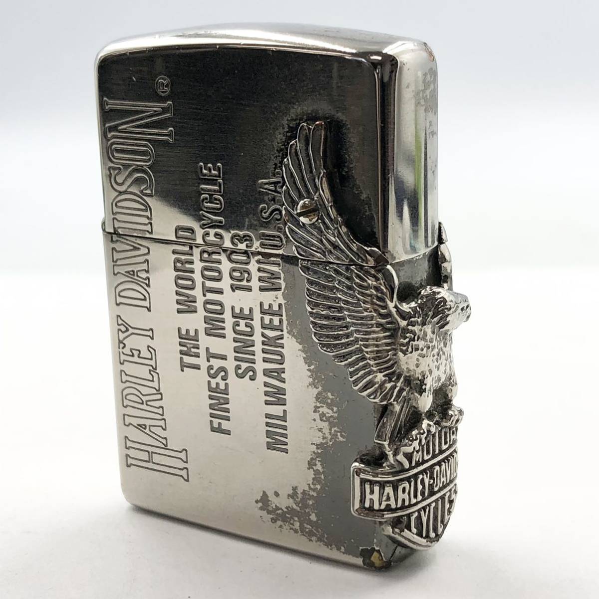 Harley-Davidson® Design Zippo Eagle Harley Davidson Leathered 