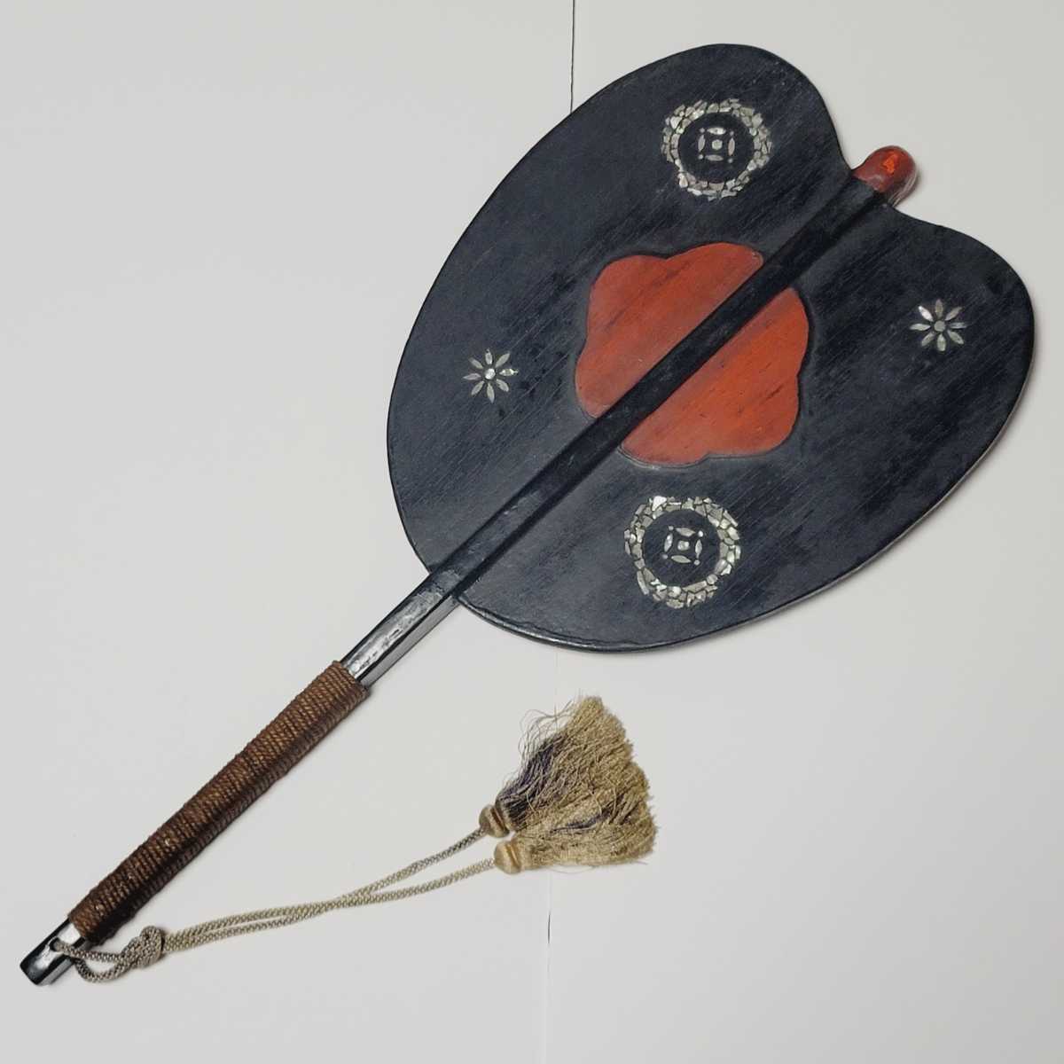 □博物館クラス□軍配□等身大□鎧兜、甲冑、武具、具足、鎧、兜、采配、