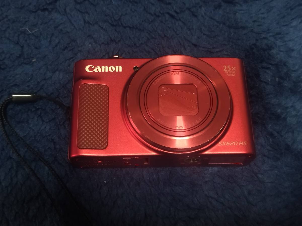 中古美品】キヤノン デジタルカメラ PowerShot SX620 HS レッド 2000万 