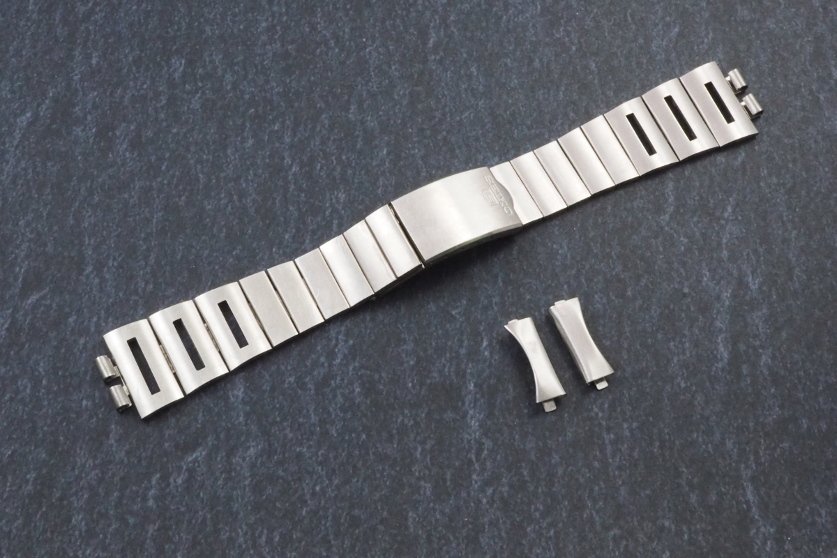 中古ステンレスベルト SEIKOセイコー 5用 シルバー 16cm ラグ幅19mm 弓 