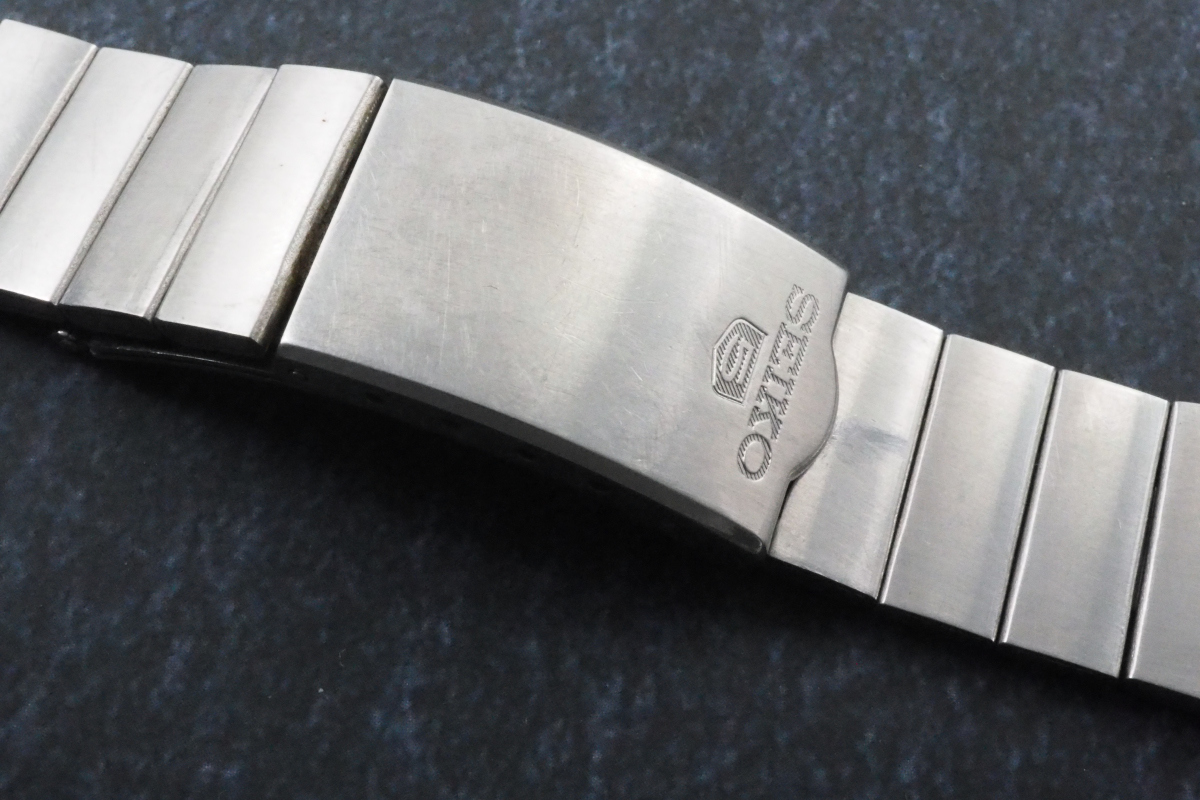中古ステンレスベルト SEIKOセイコー 5用 シルバー 16cm ラグ幅19mm 弓 