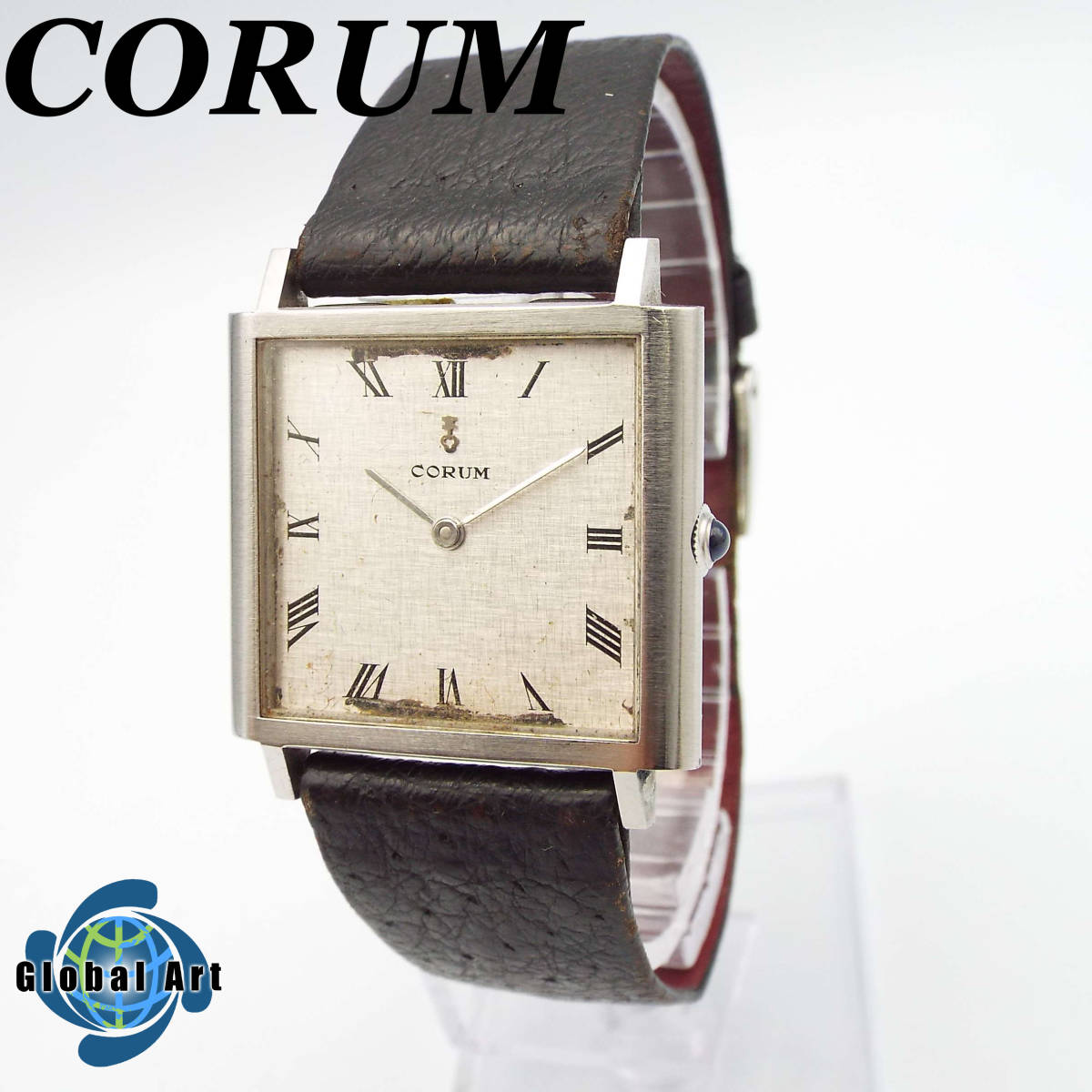 い06346/CORUM コルム/手巻き/メンズ腕時計/ローマン/文字盤 シルバー 