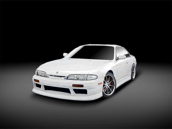 シルビア S14 フロントバンパー 前期 エアロ FRP 未塗装 社外品 SILVIA 