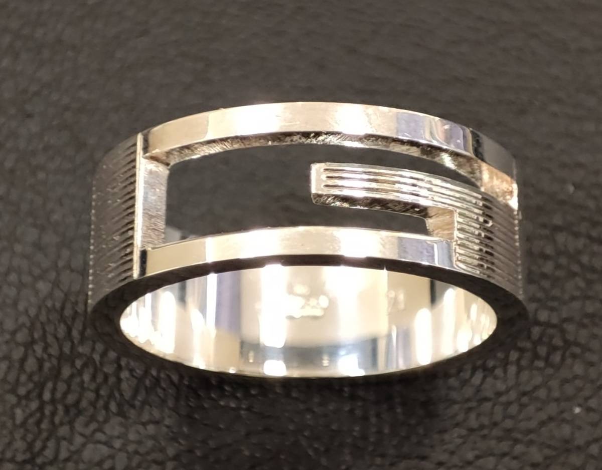 GUCCI ブランデッド Gリング シルバー 925 21号 - グッチ GUCCI ブラン 