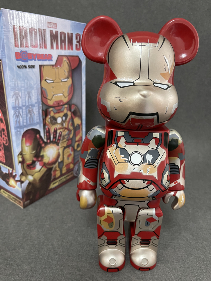 BE@RBRICK ベアブリック MARVEL IRON MAN MARK XLII　400% MEDICOM TOY メディコムトイ ベアブリック　新品未開封28CM