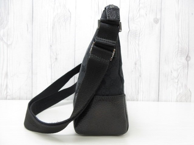 極美品 GUCCI グッチ GG柄 ショルダーバッグ バッグ キャンバス×レザー