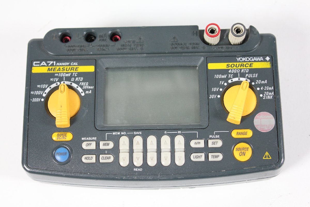 通電不可 YOKOGAWA CA71 ハンディキャル ハンディキャリブレータ 電圧 