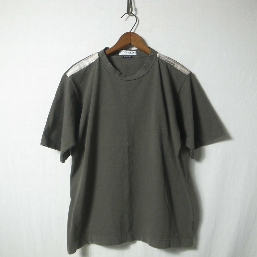 イタリア製 STONE ISLAND ストーンアイランド 肩ライン Tシャツ S 