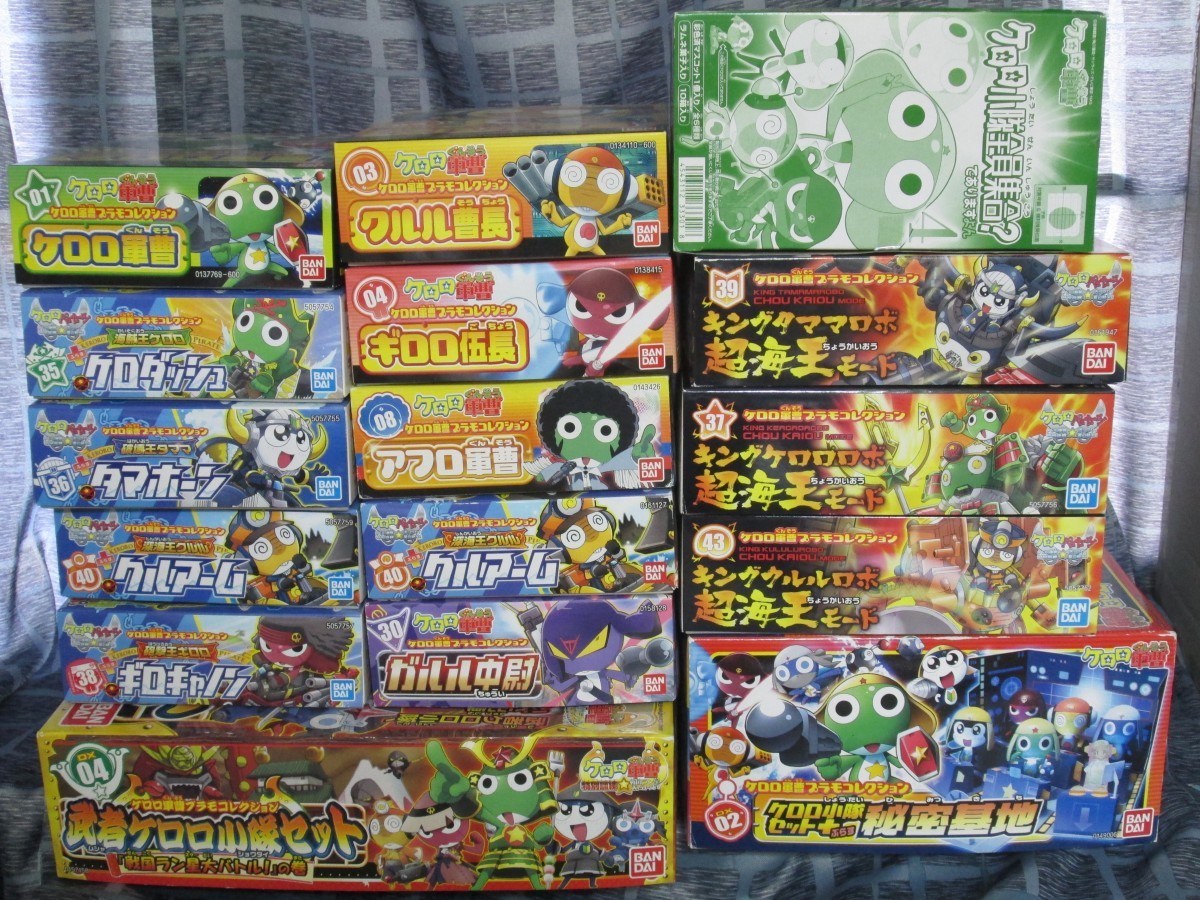 バンダイ ケロロ軍曹 プラモコレクション 15個＋食玩 フィギュア 未