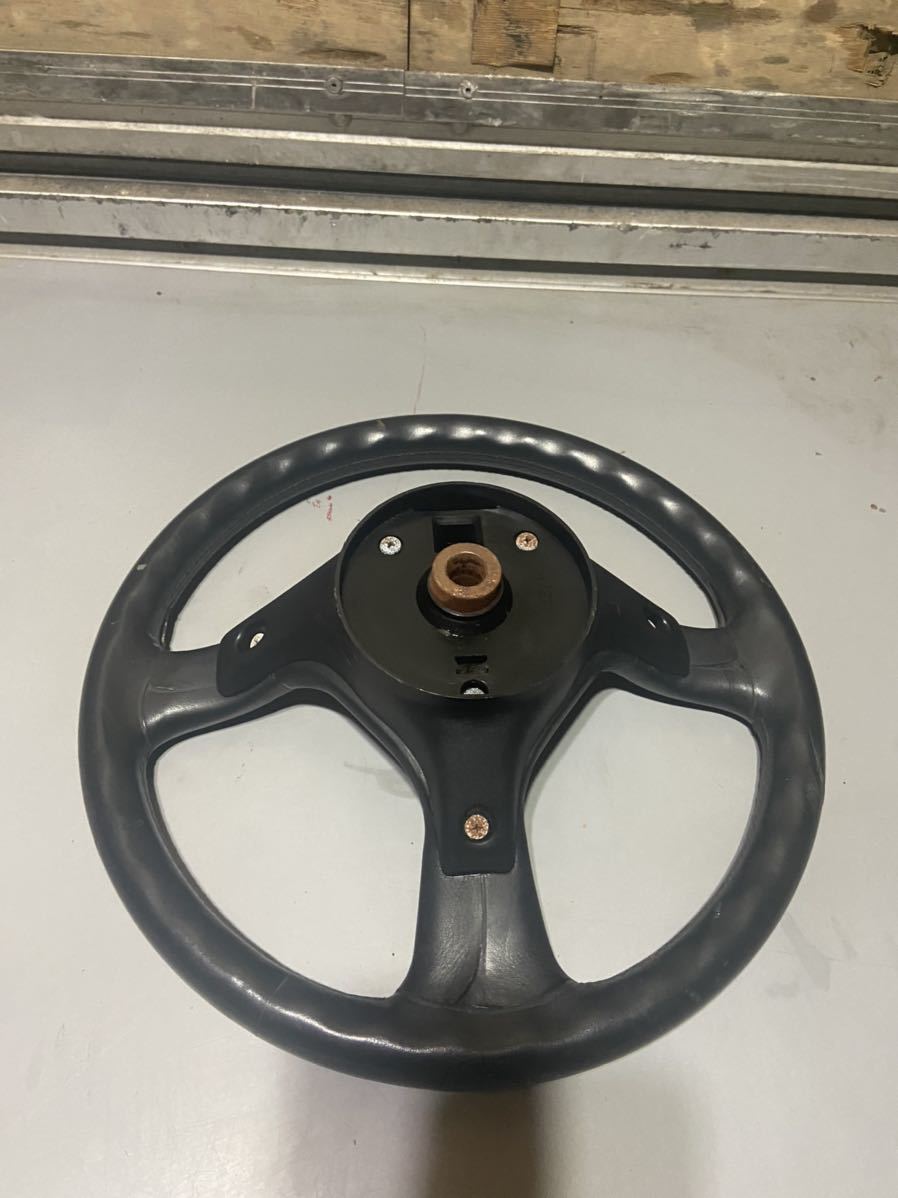 R32スカイライン純正ステアリング　当時物 1000円スタート 日産 BNR32 SKYLINE 純正ステアリング 後期 当時物