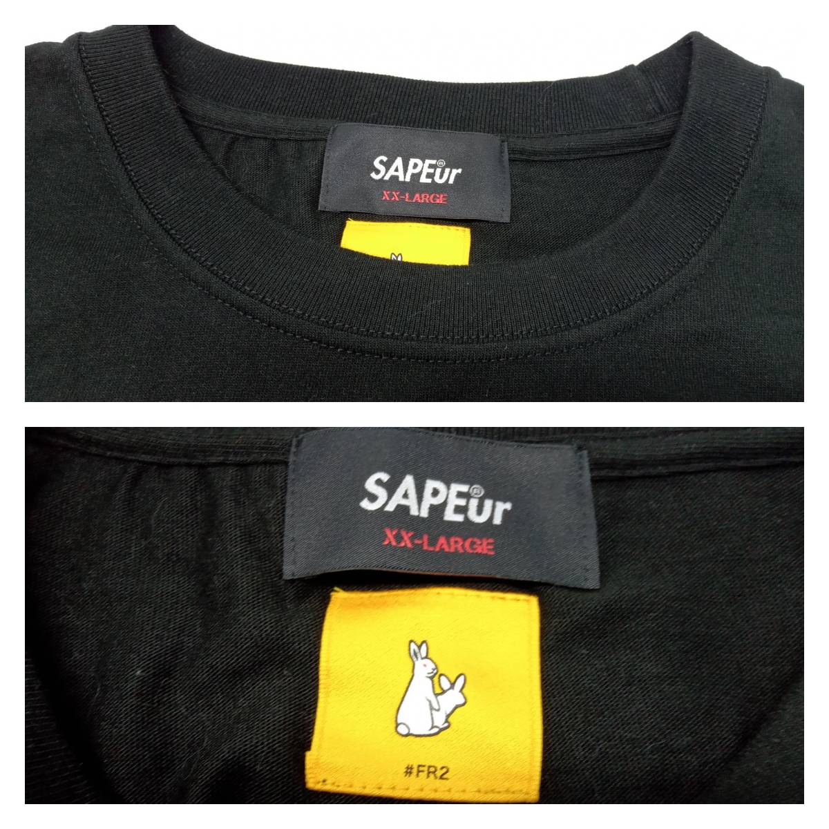 FR2 エフアールツー SAPEur サプール 長袖カットソー ブラック