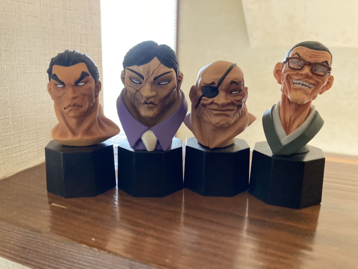 刃牙 花山薫 愚地独歩 烈海王 マスクフィギュア刃牙 一番くじ D賞