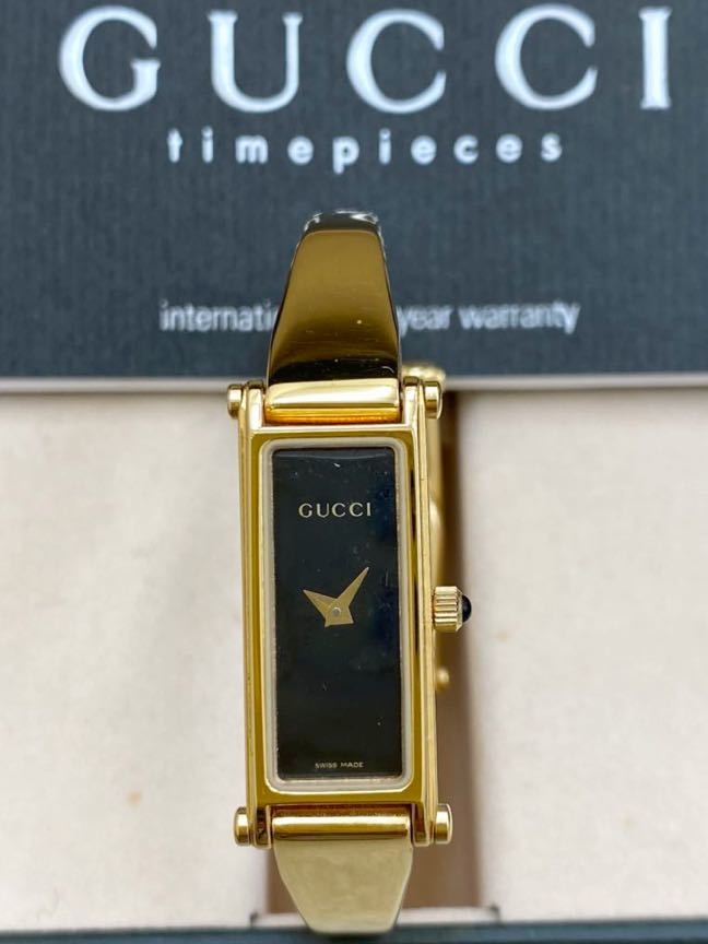 ◎【動作未確認】GUCCI グッチ バングルウォッチ 1500L ゴールド