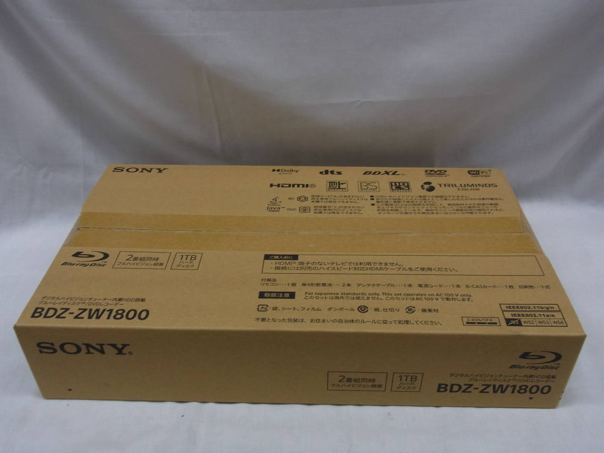  ② SONY BDZ-ZW1800 BDZ-ZW1800 ブルーレイレコーダー(ソニー)｜売買されたオークション情報、yahooの商品情報をアーカイブ公開 - オークファン ソニー