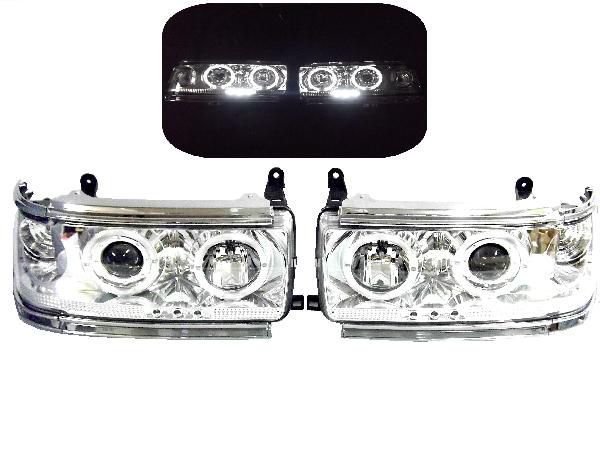 【定番人気，豊富な】 トヨタ ランクル 80 81系 日本光軸 クロームメッキ LEDプロジェクターイカリングヘッドライト 左右 FJ80G FZJ80G HDJ81V HZJ81V(その他)｜売買されたオークション情報、yahooの商品情報をアーカイブ公 その他