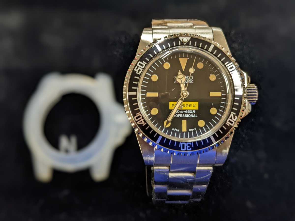 SEIKO MOD ビンテージ サブマリーナ アクリル風防 5514 オマージュ 