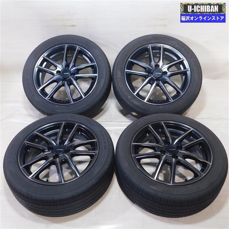 【HOT，最新作】 195/55R16 ノート ニスモ キューブ 等 エコフォルム 6-16+40 4H100 2021年製 ヨコハマ アドバンｄB V552 16インチ 4本セット 009(ラジアルタイヤ)｜売買されたオークション情報、yahooの商品情報をアーカ 4穴