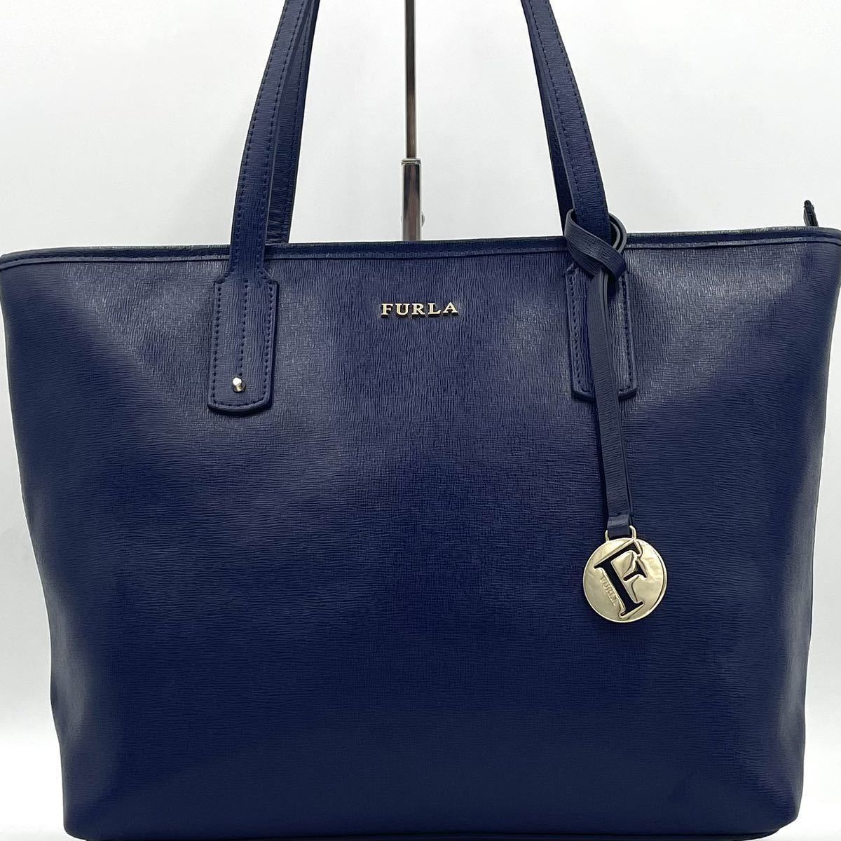 1円 極美品 フルラ FURLA トートバッグ ビジネスバッグ 大容量 高級 