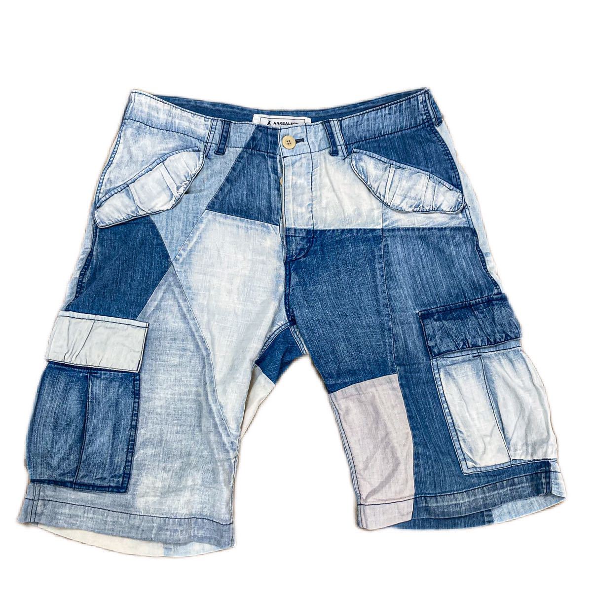 | パッチワークデニム Size:S REHERSALL パッチワークデニムパンツ パターンver – (アンリアレイジ) 中古・古着通販ANREALAGE 公式通販 0 アンリアレイジ A n'OrLABELパッチワークデニムパンツ』 パッチワーク ブルー