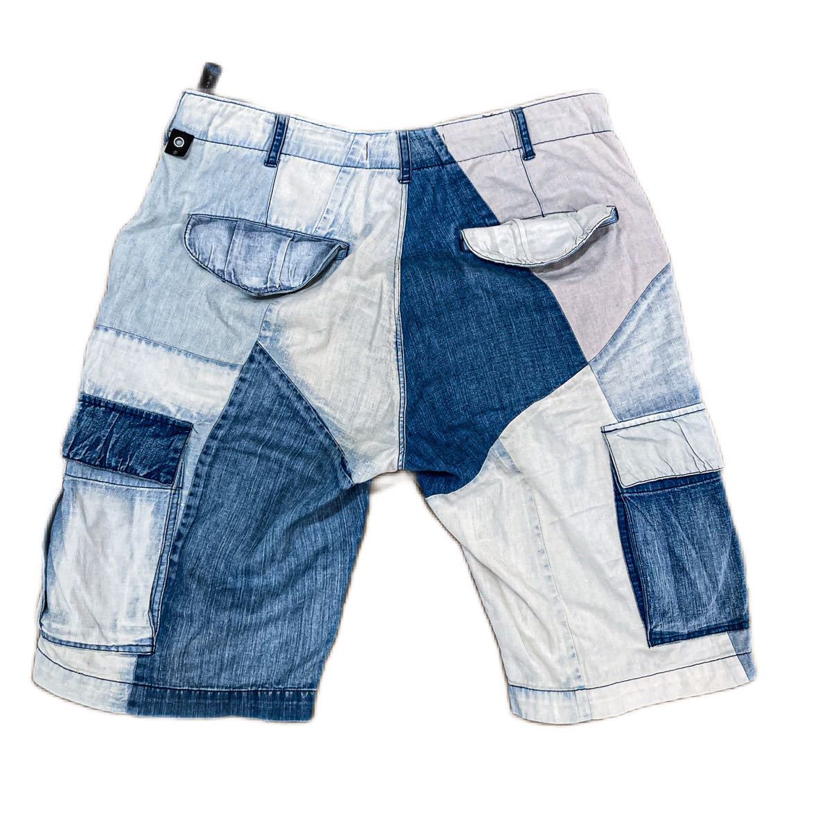 | パッチワークデニム Size:S REHERSALL パッチワークデニムパンツ パターンver – (アンリアレイジ) 中古・古着通販ANREALAGE 公式通販 0 アンリアレイジ A n'OrLABELパッチワークデニムパンツ』 パッチワーク ブルー