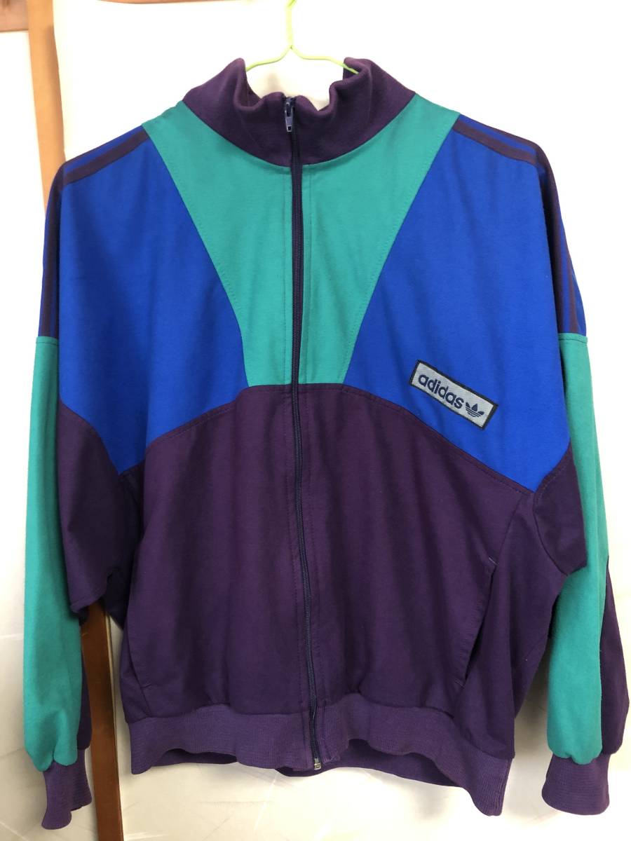 adidas アディダス VENTEX ベンテックス フランス製 ジャージ 古着 紫