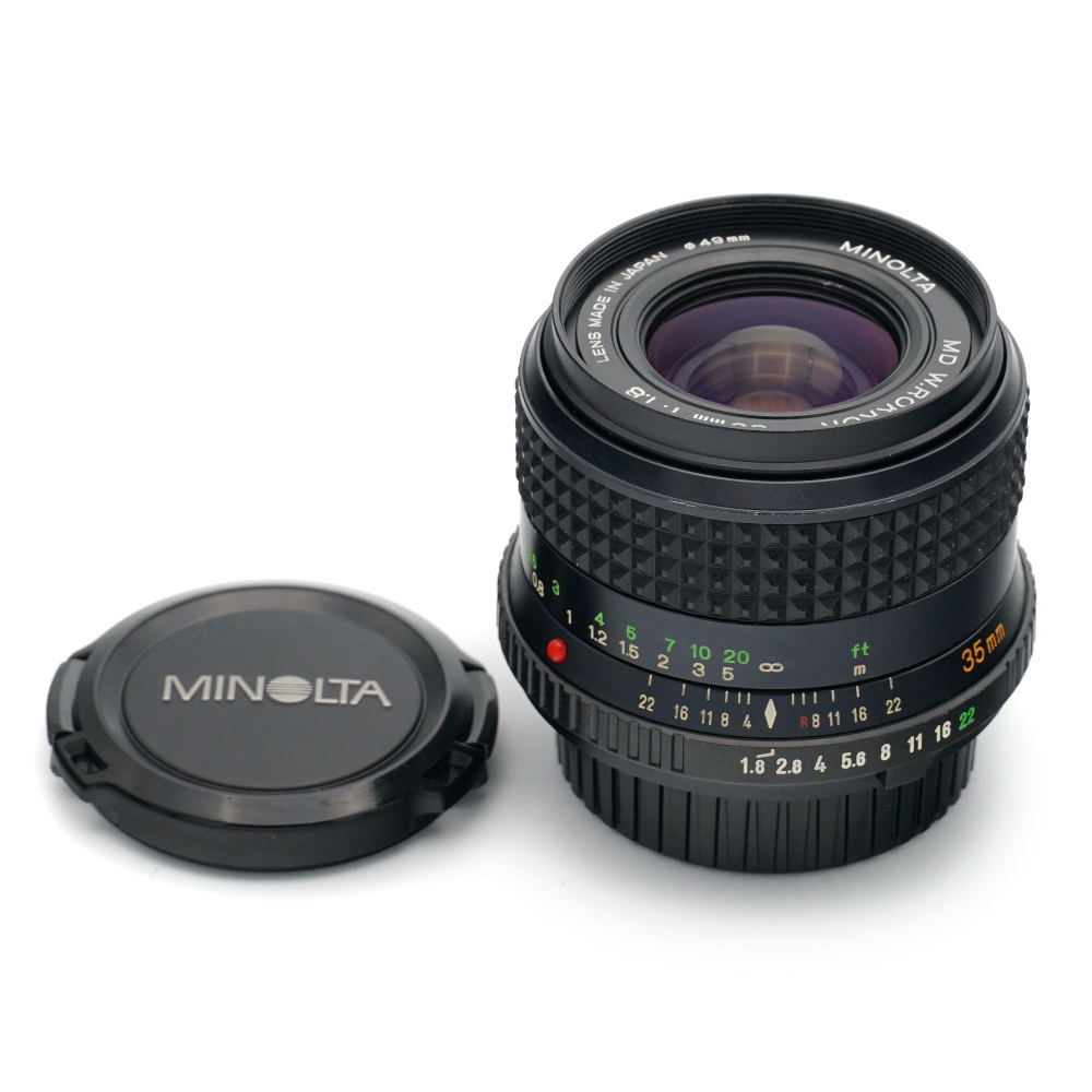 動作品 MINOLTA MD W.ROKKOR 35mm F1.8 ミノルタ ロッコール 広角 大