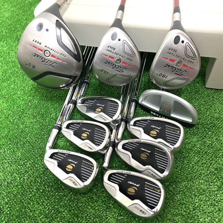 【豊富な,新作】 初心者おすすめ Titleist他 メンズゴルフクラブセット 豪華10本