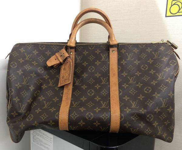 最安値，安い LOUIS VUITTON ルイヴィトン モノグラム キャンバス キーポル50 M41428 ボストンバッグ 男女兼用 164978(ボストンバッグ)｜売買されたオークション情報、yahooの商品情報をアーカイブ公開 - オークフ かばん、バッグ