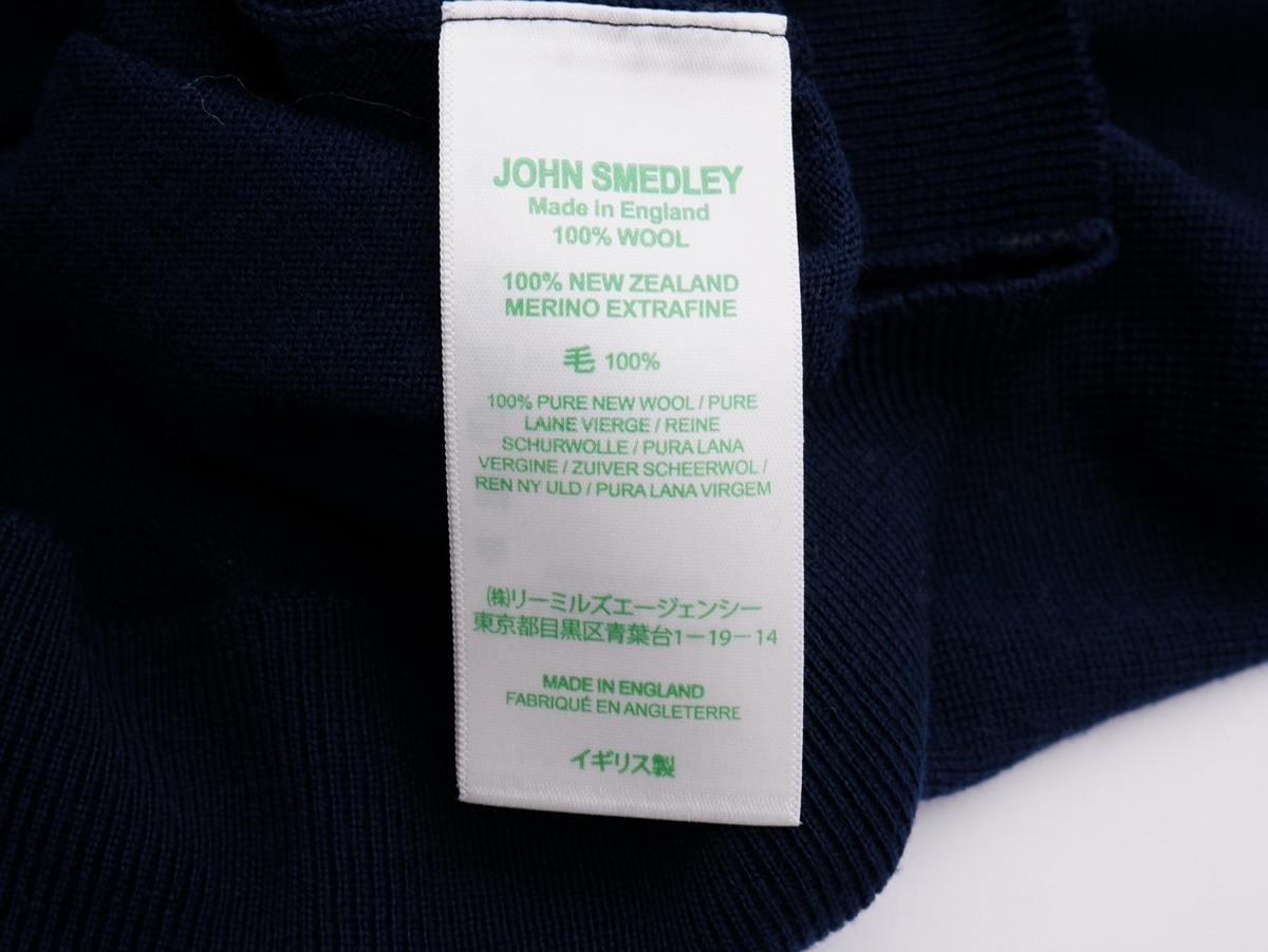 ジョンスメドレーJOHN SMEDLEY 2021AW日本限定A4443メンズ24G長袖V 