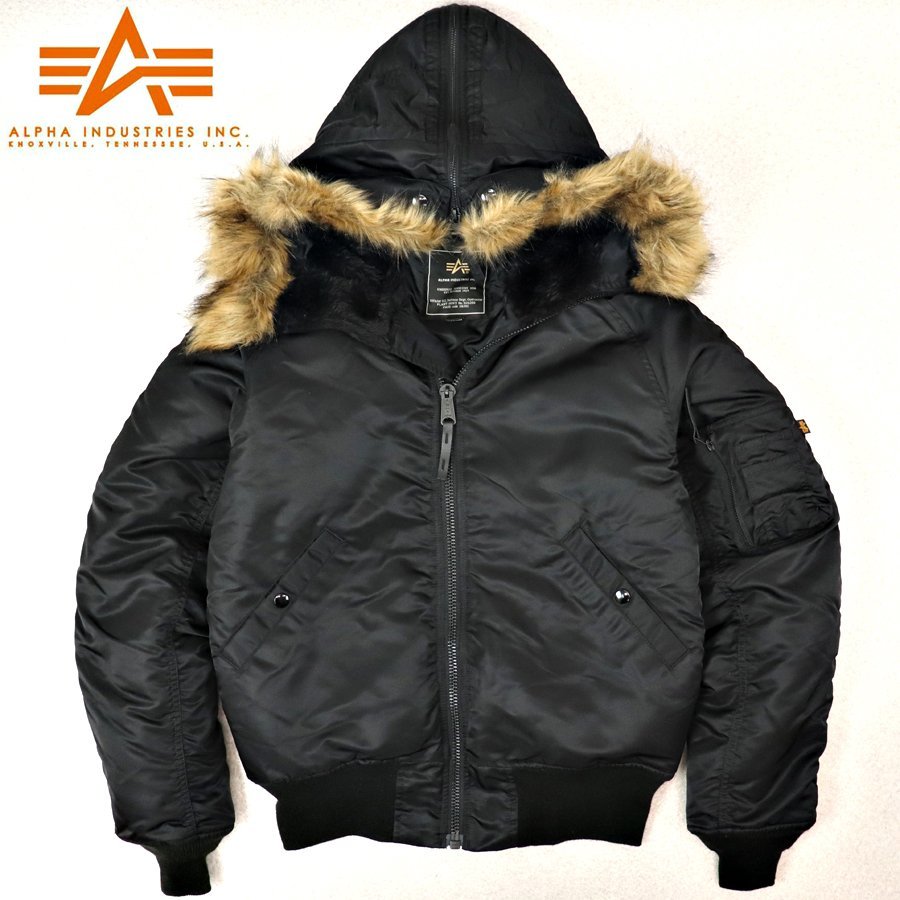 美品 ALPHA INDUSTRIES INC, アルファ N-2B ナイロンツイル フライト 