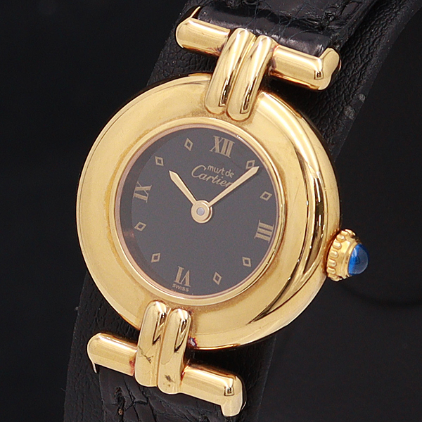 Cartier カルティエ マストコリゼ SV925 レディース 不動 カルティエ マストコリゼ 1円 QZ 稼働 SV925 保証書付 Yahoo