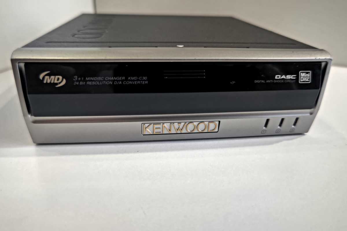 ケンウッド MDチェンジャー MDレシーバー KMD-C30 中古品(ケンウッド 