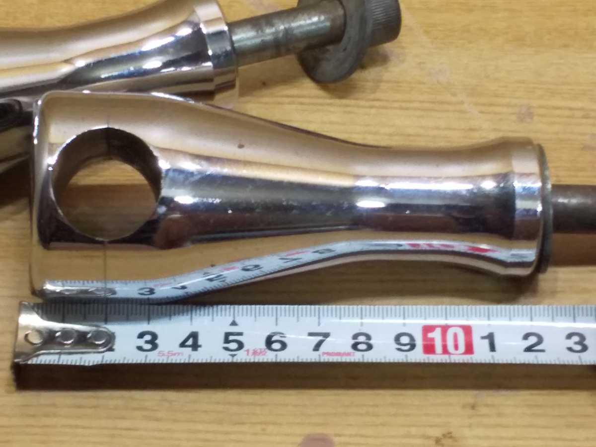 汎用 4インチ ライザー ハンドルポスト 1インチハンドル用 