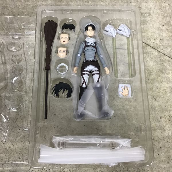 1円～ マックスファクトリー figma EX-020 進撃の巨人 リヴァイ お掃除