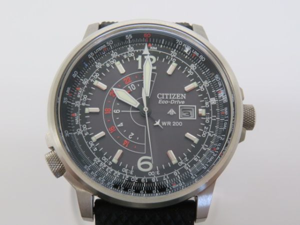 ■hawi8791-1 968 CITIZEN ECO-DRIVE シチズン　エコドライブ　デイト　ラバーベルト　WR200 B877-S015979 メンズウォッチ　稼働