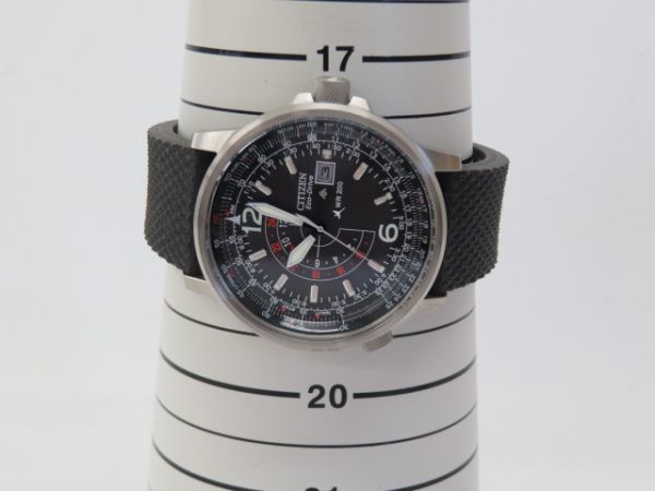 ■hawi8791-1 968 CITIZEN ECO-DRIVE シチズン　エコドライブ　デイト　ラバーベルト　WR200 B877-S015979 メンズウォッチ　稼働