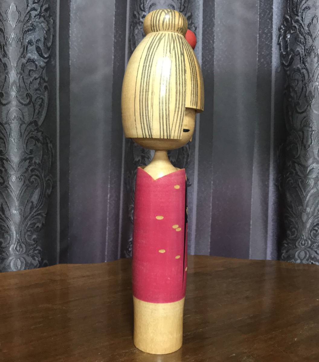 古い創作こけし 小林伊之介 銘なし 22.7cm Sosaku Kokeshi doll by