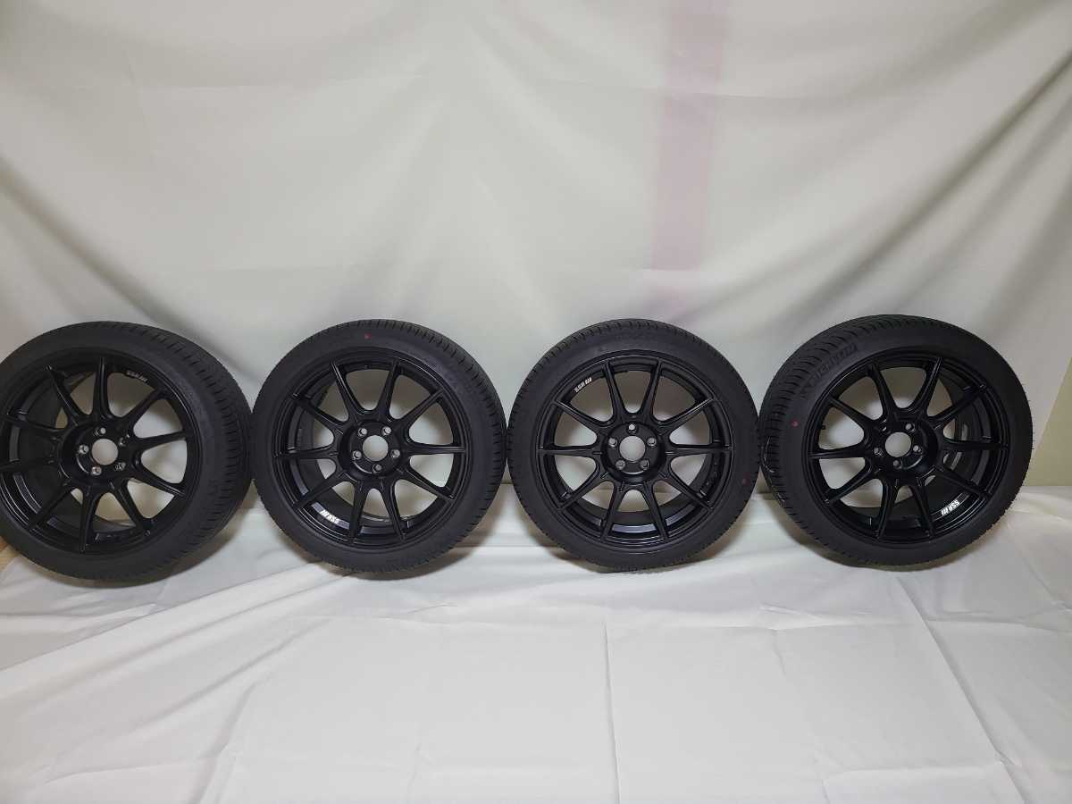 SSR GTX01 17インチ×8J 5穴 100 17x8J45 ホイールタイヤ4本セット(社外