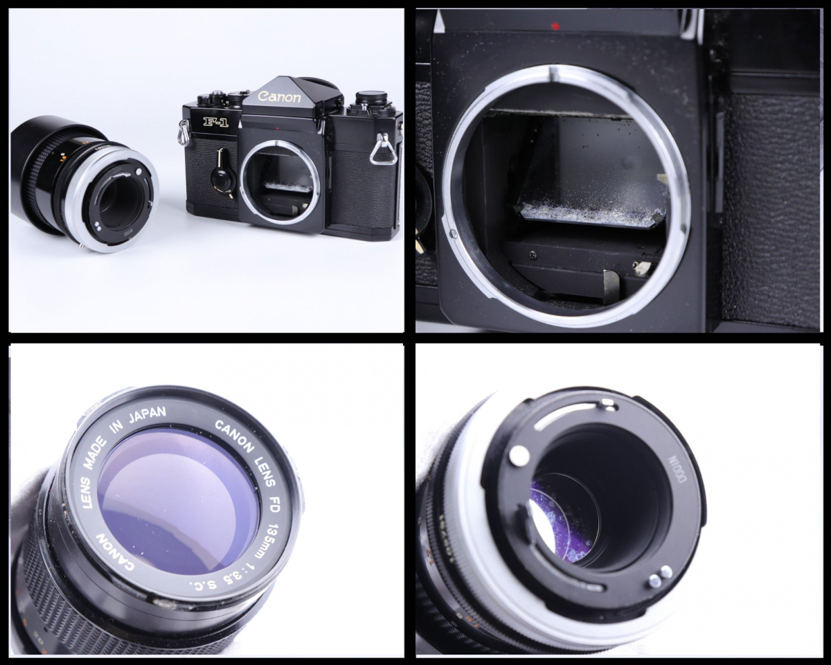 Canon F-1 フィルムカメラ レンズ2本セット ストロボ付き Canon F-1