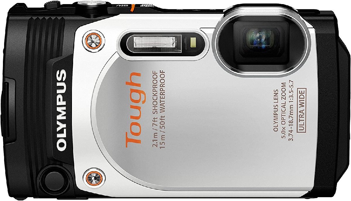 OLYMPUS デジタルカメラ STYLUS TG-860 Tough ホワイト 防水性能15ｍ 可動 (中古品) TG-860 OLYMPUS STYLUS Tough[ホワイト] 2355OLYMPUS 防水デジカメSTYLUS