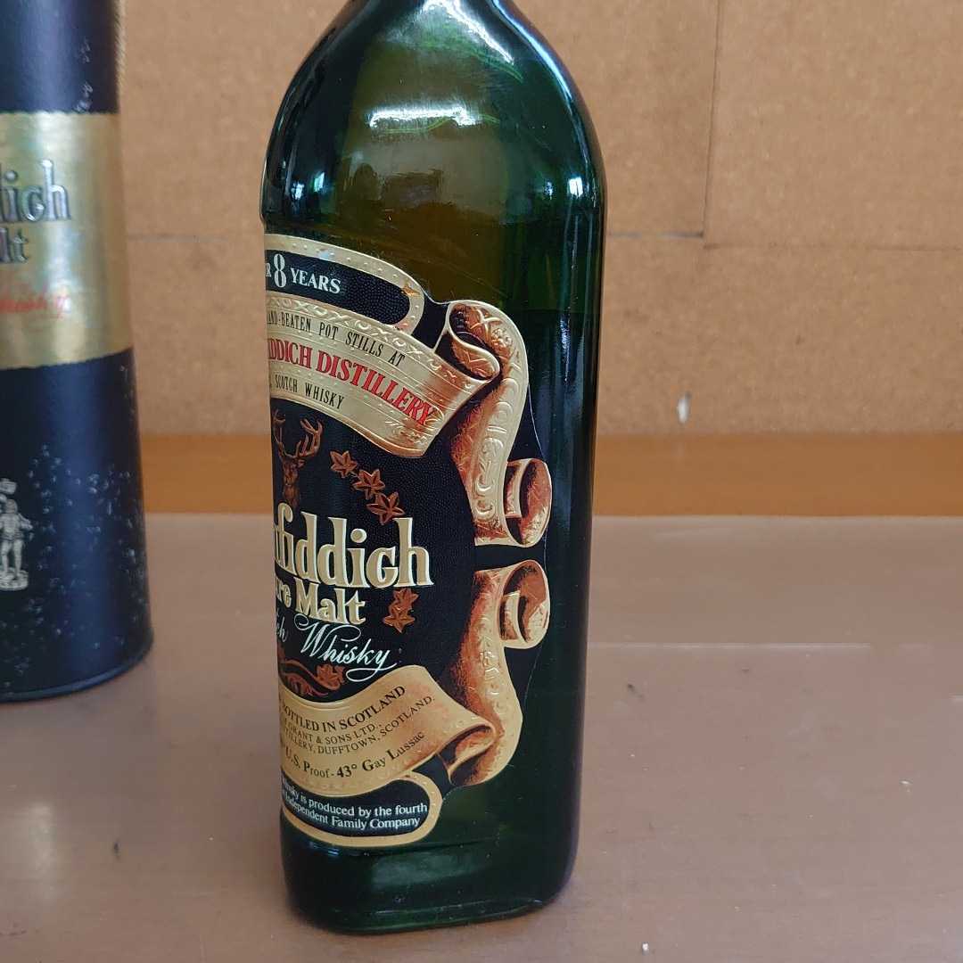 未開封 箱有】古酒 グレンフィディック ピュアモルト Glenfiddich 8年
