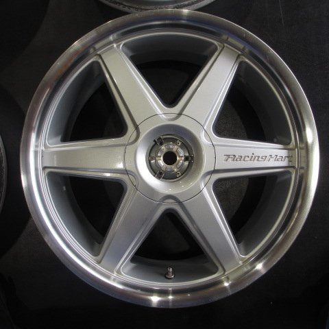 中古 アルミ Racing　Hart　18×7.5J+42　114.3マルチ 4本