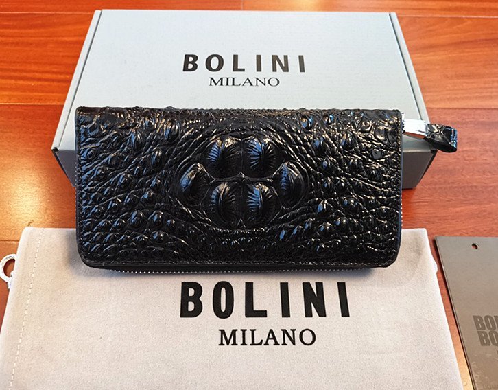 ミラノ発BOLINI/ボリニ・最上級牛革クロコダイル*ラウンド ミラノ発BOLINI/ボリニ・最上級牛革クロコダイル*ラウンド