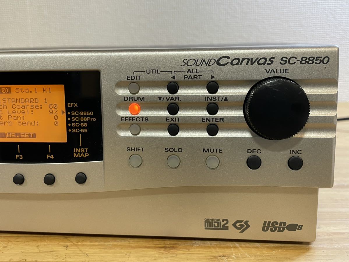 Roland SC-8850 Canvas Module 純正アダプター付属 動作 取説付 Roland