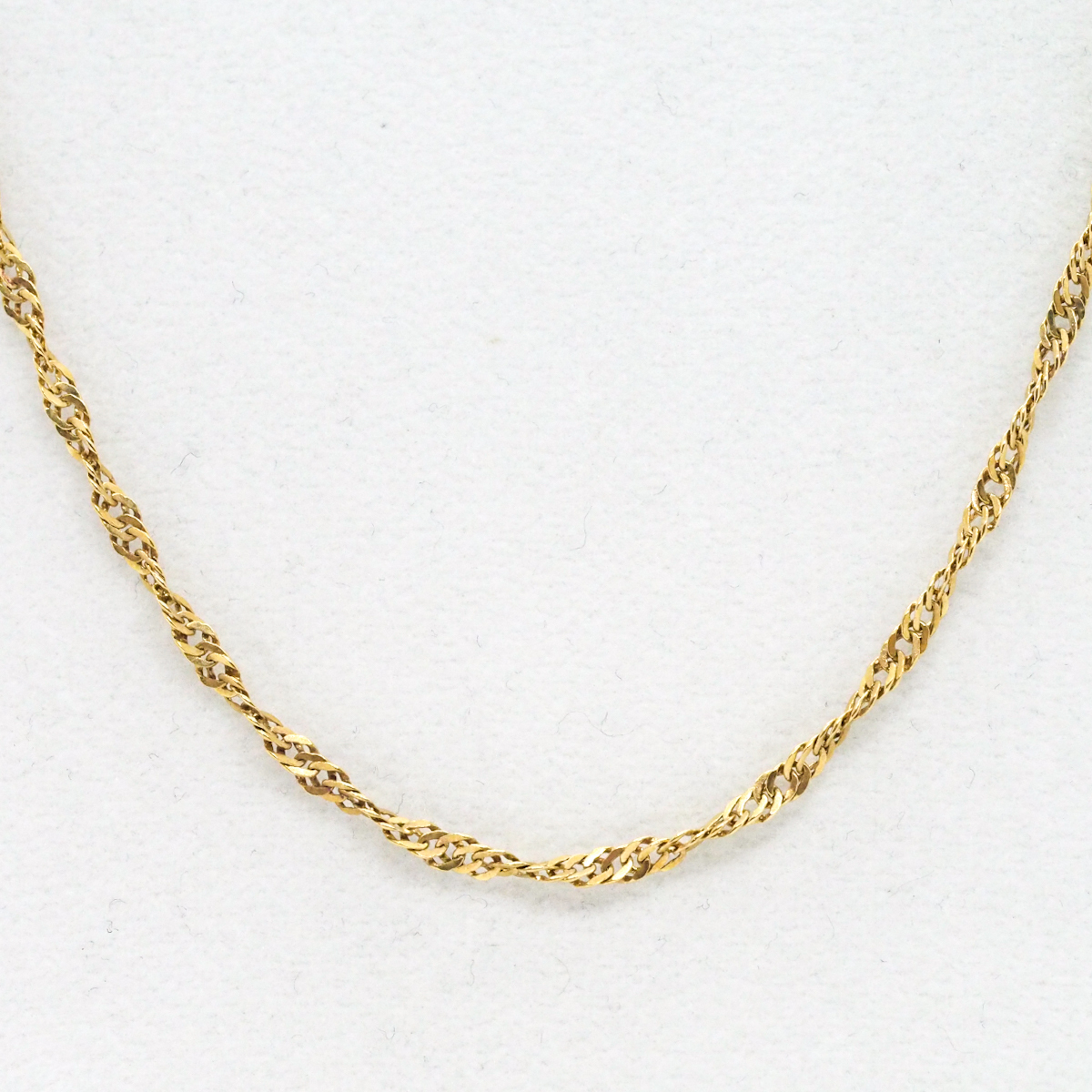 K18 デザインチェーン ゴールドネックレス 40cm 3.2g アクセサリー