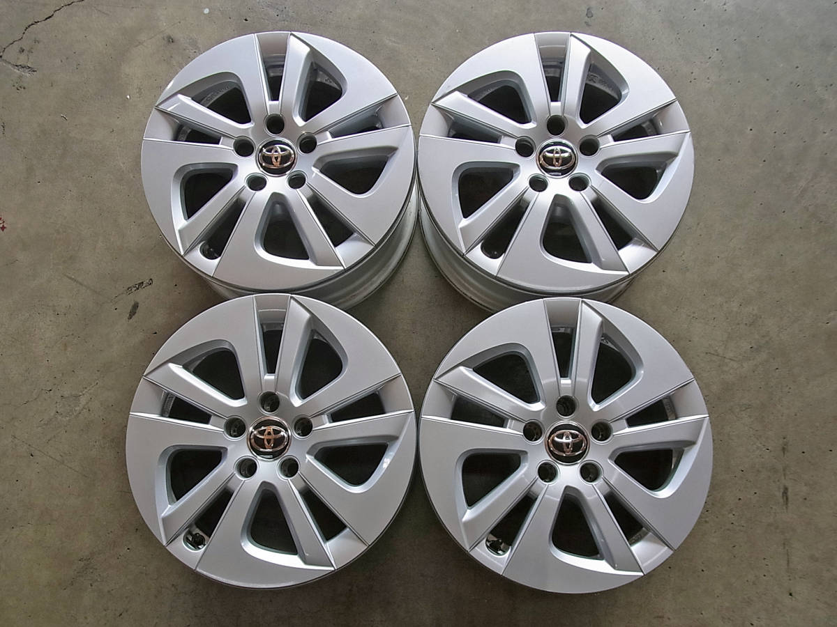 トヨタ 50系 プリウス純正（ASAHITEC製）アルミホイール 4本 15×6.5J +