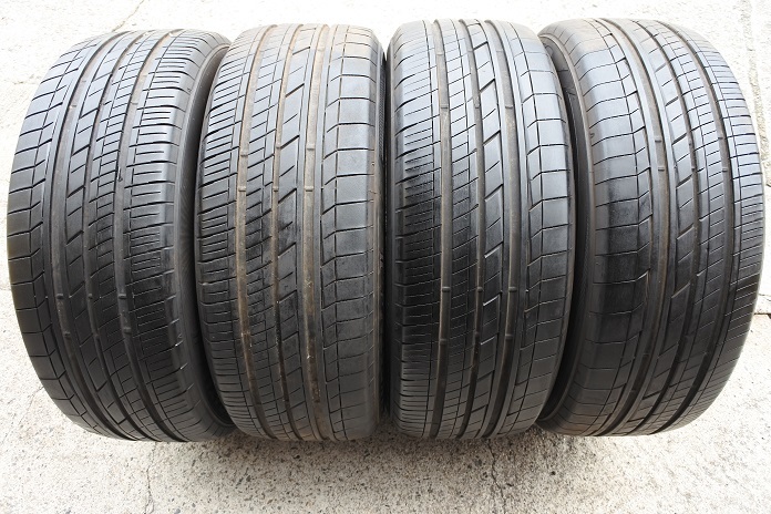 送料無料 2014年製 TOYO トーヨー トランパス LuⅡ 225/55R18 98V 中古タイヤ サマータイヤ 4本SET エルグランド デリカ D5 アウトランダー