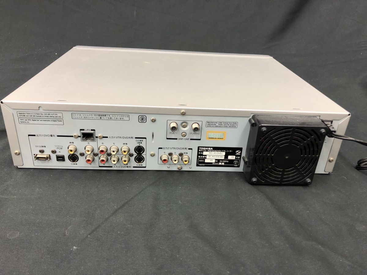 0804-454M②15552 VTR一体型HDD&DVDビデオレコーダー TOSHIBA 東芝 RD
