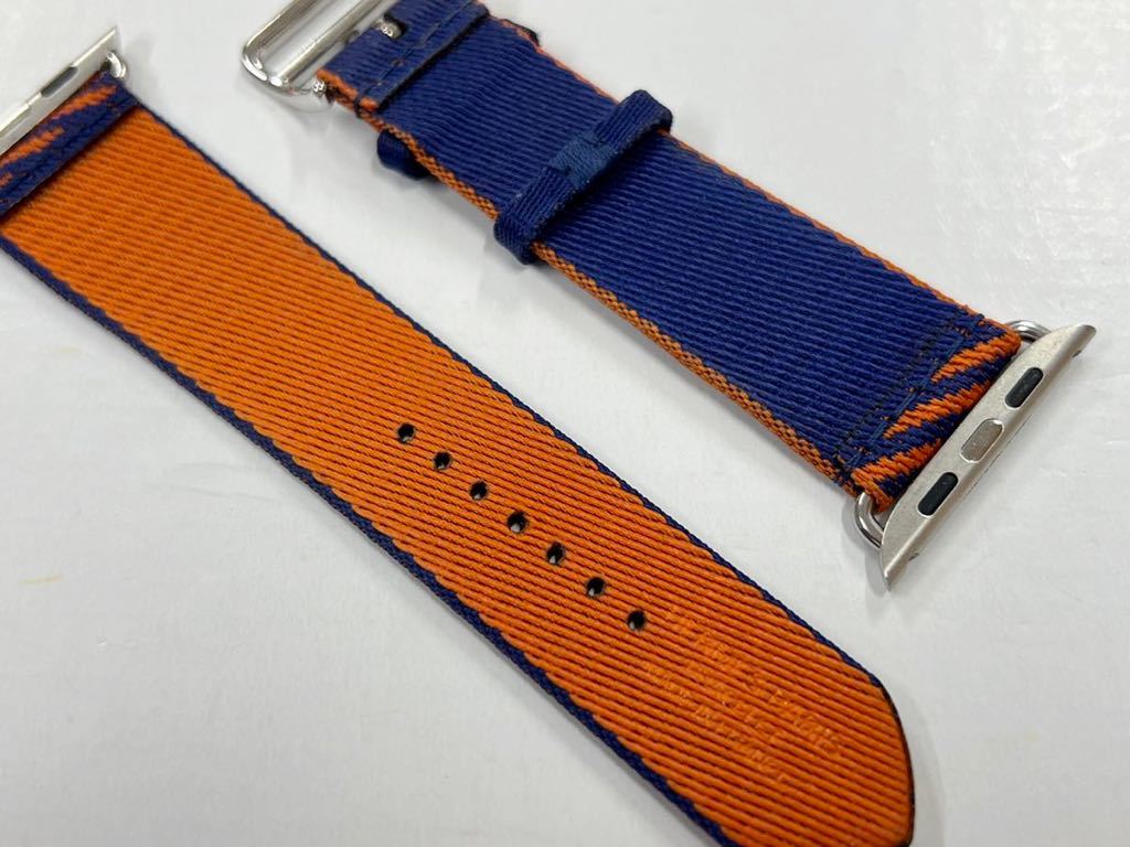 ☆即決 レア Apple Watch Hermes 45mm 44mm ジャンピング ブルー 
