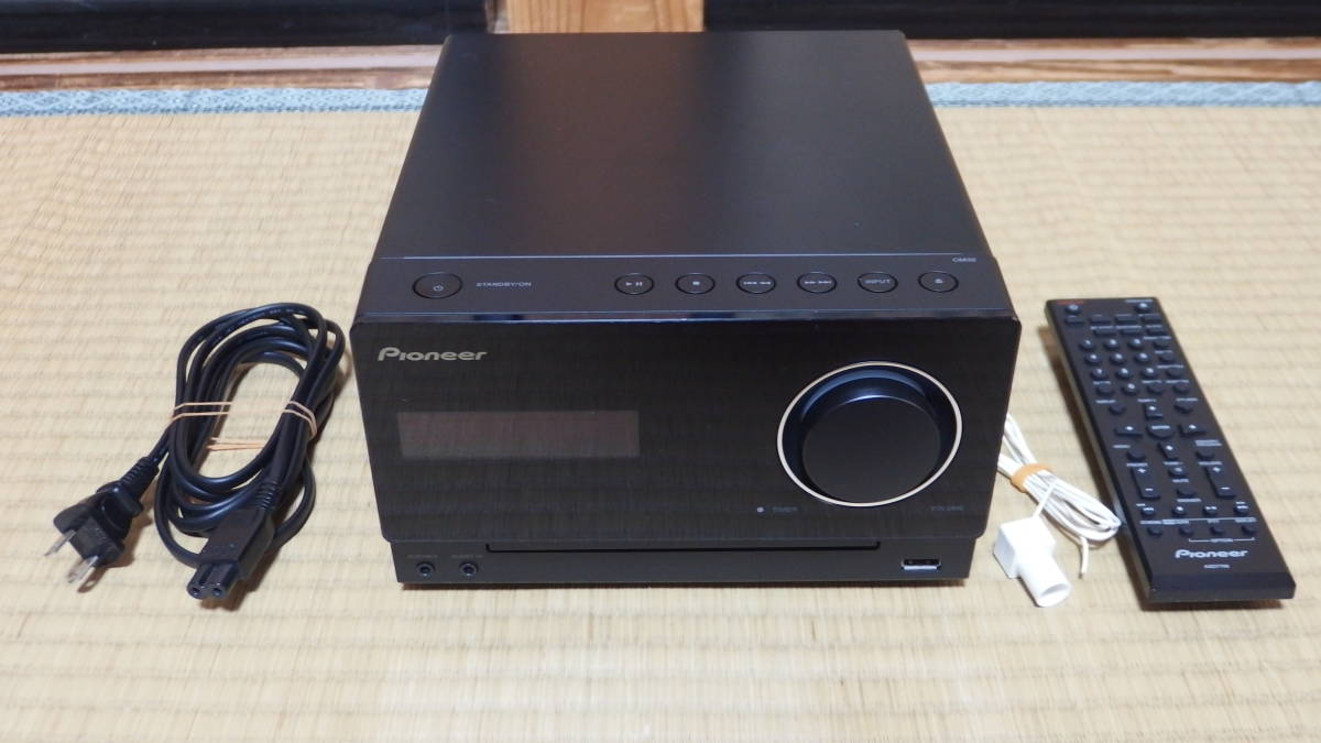Pioneer USB・Bluetooth対応 CDミニコンポネーントシステム ブラック X-CM32BT-K 動作品(スピーカー無し)